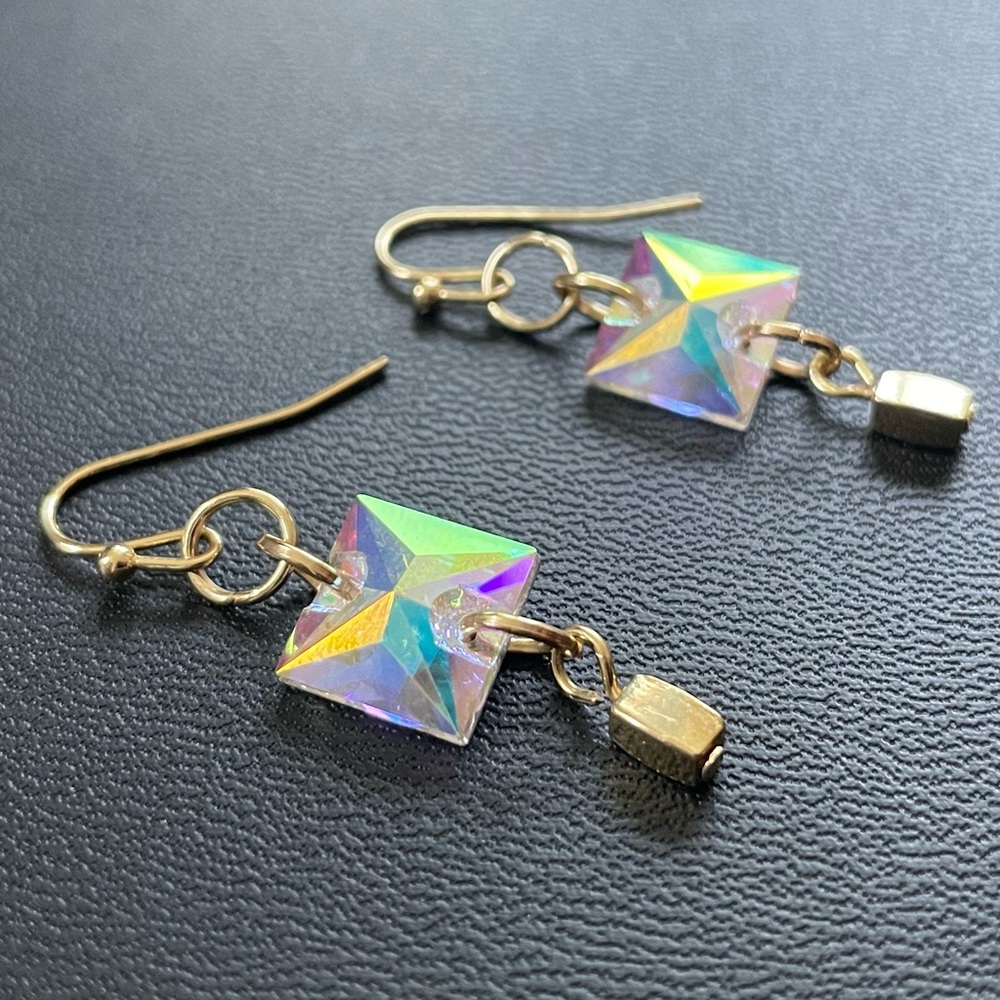Crystal Rhinestone Earrings - Picture 4 of 5